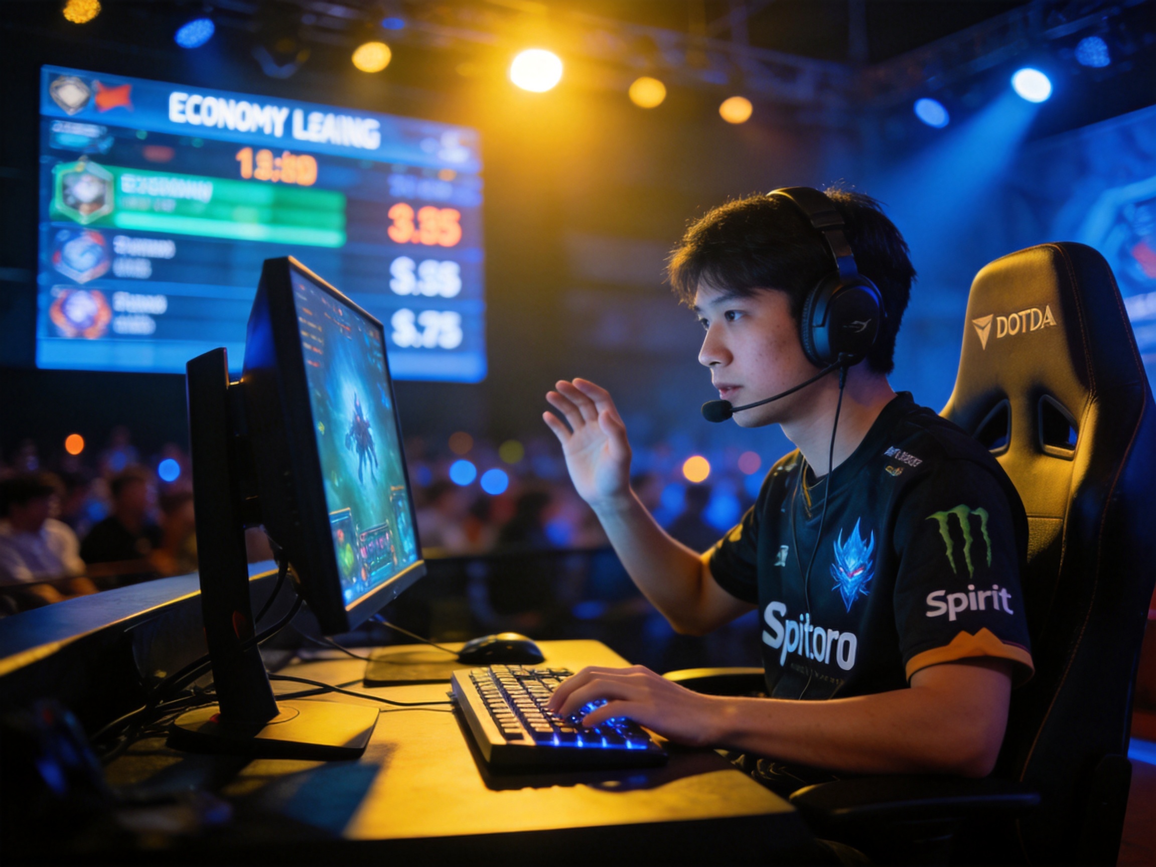 DOTA2梦幻联赛主舞台灯光效果